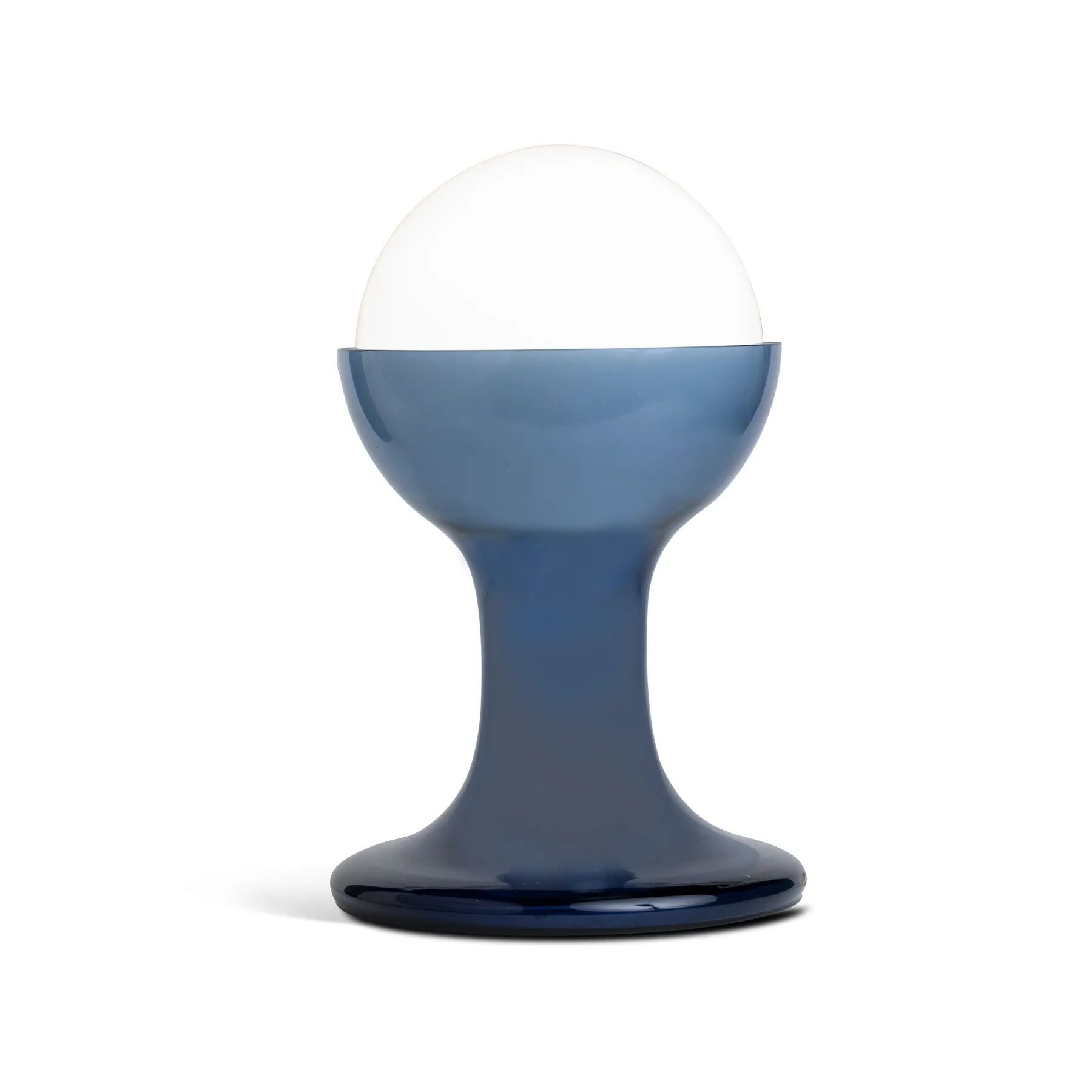 Pair of Blue Table Lamps by Carlo Nasson