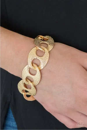 Paparazzi Causal Connoisseur - Gold Link Bracelet
