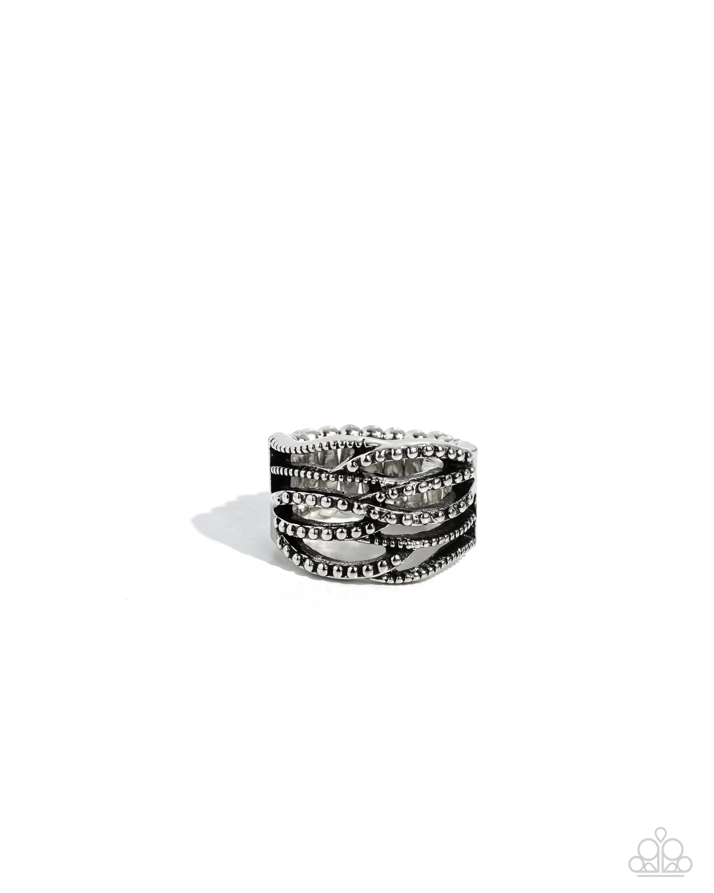 Paparazzi Streamlined Showdown - Silver Ring