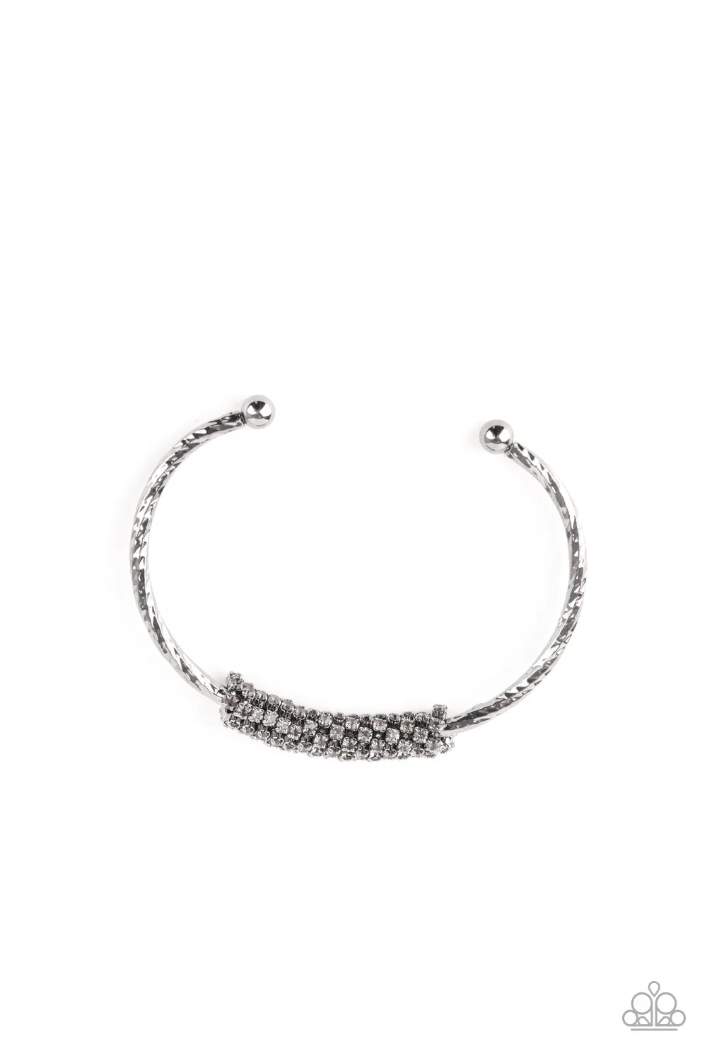 Paparazzi Twinkling Twist - Black Cuff Bracelet