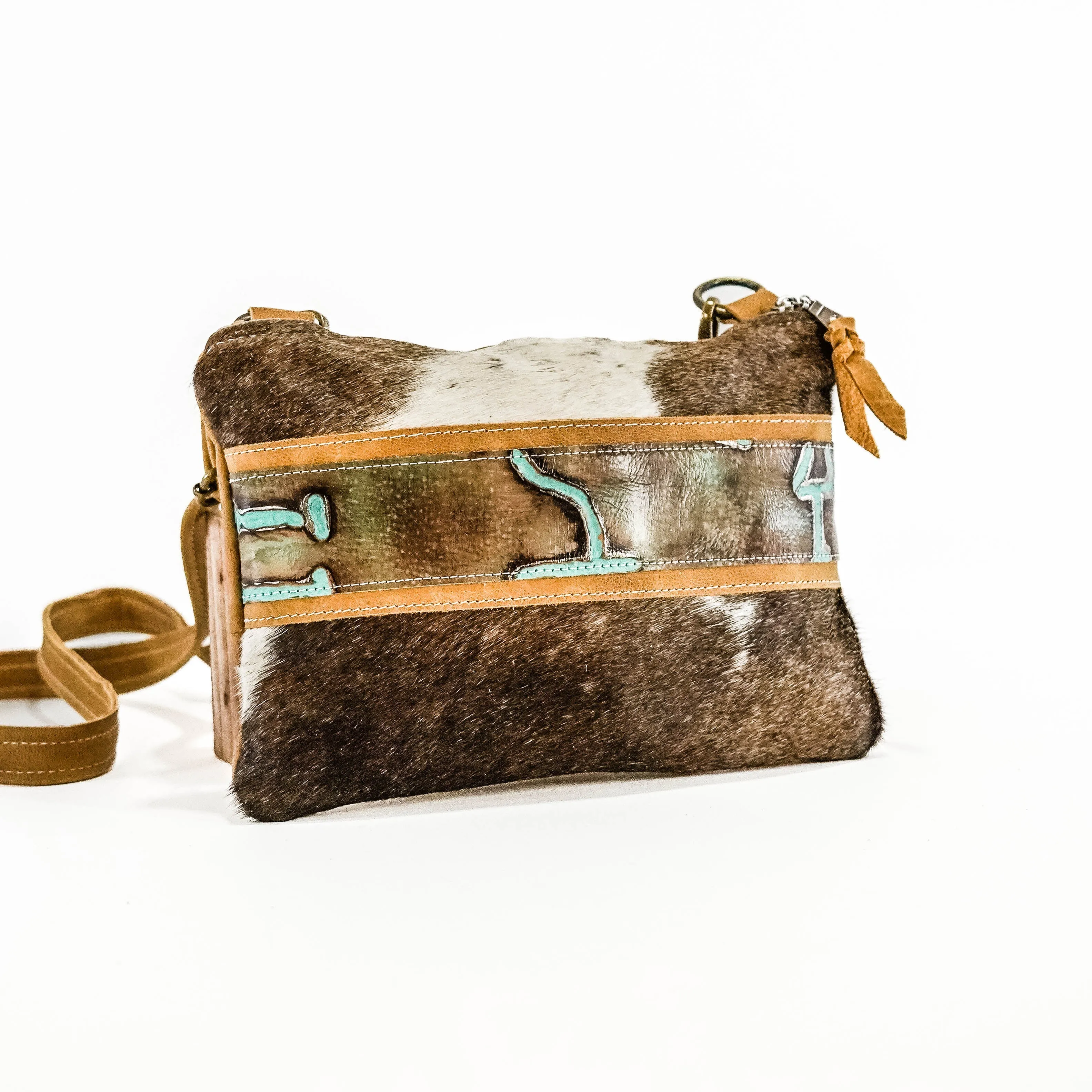 Patsy - Chocolate & White w/ Turquoise Brands