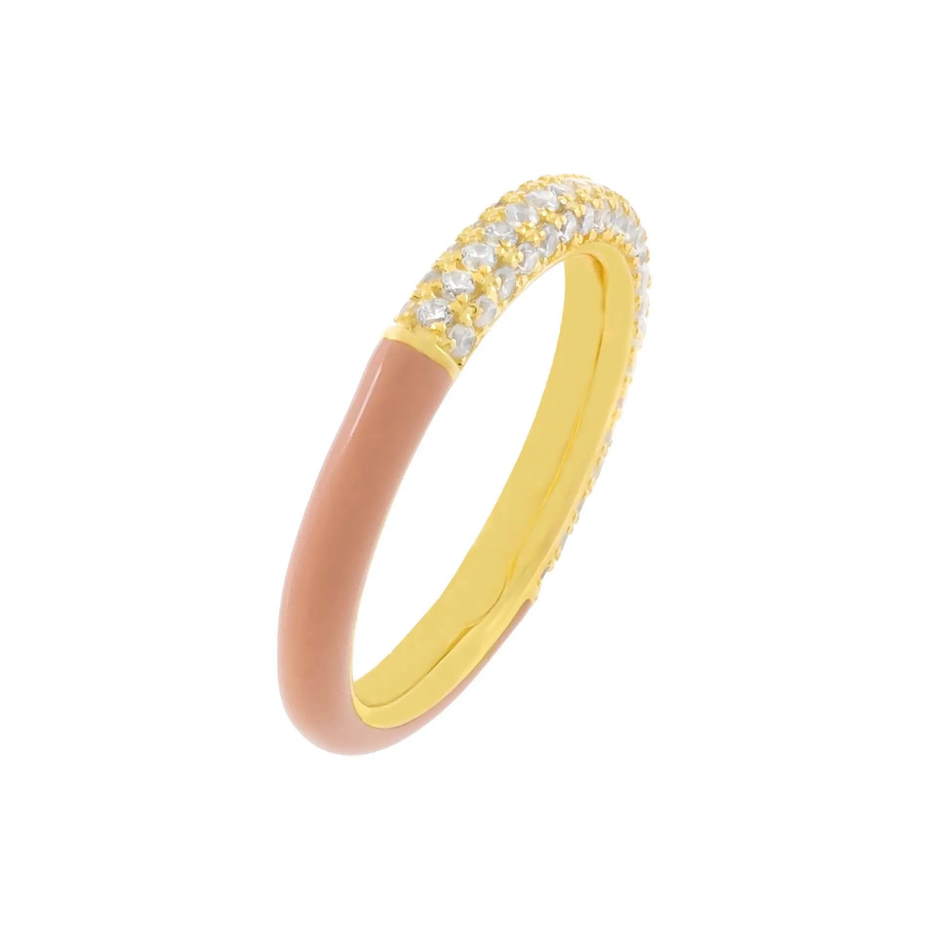 Pavé Neutral Enamel Band