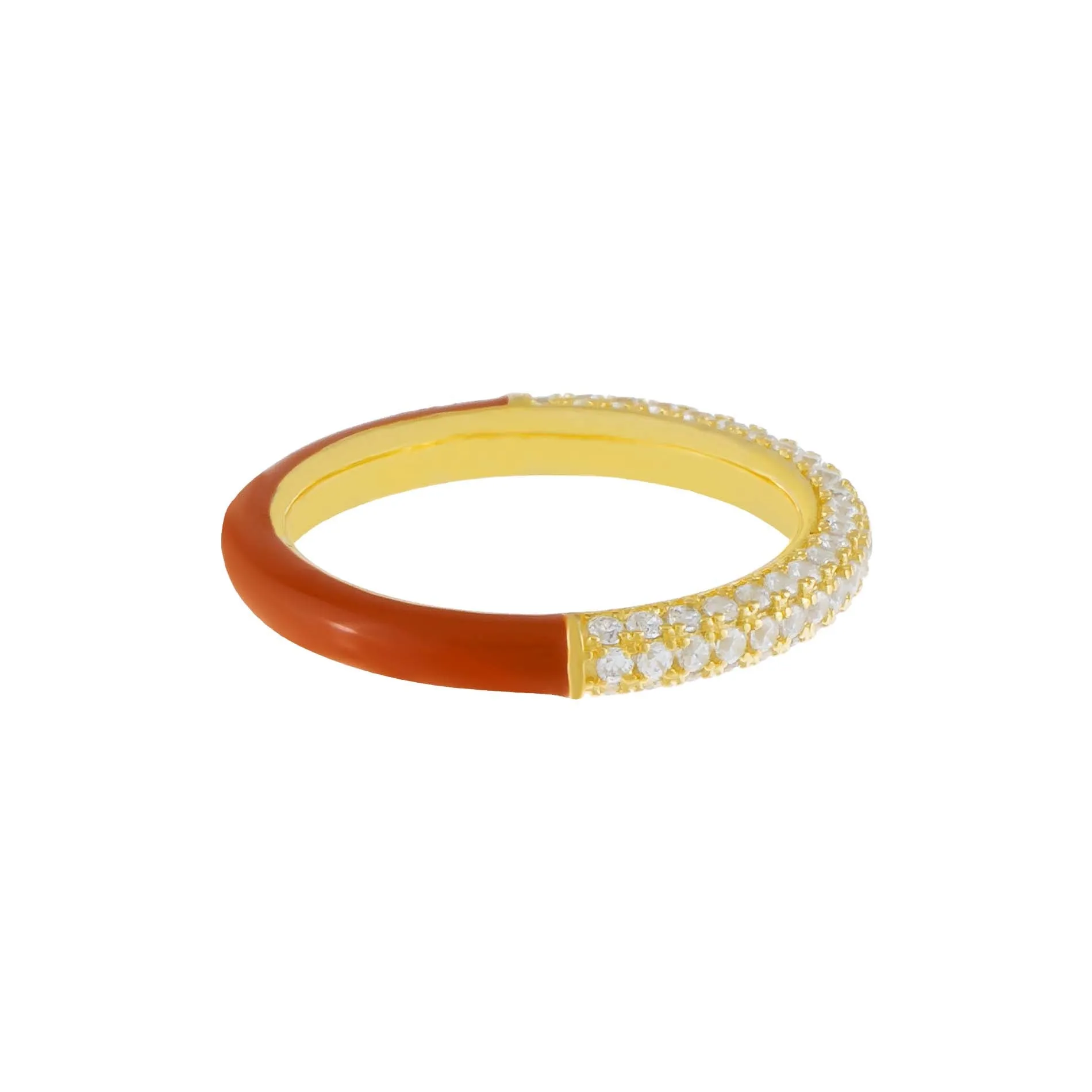 Pavé Neutral Enamel Band