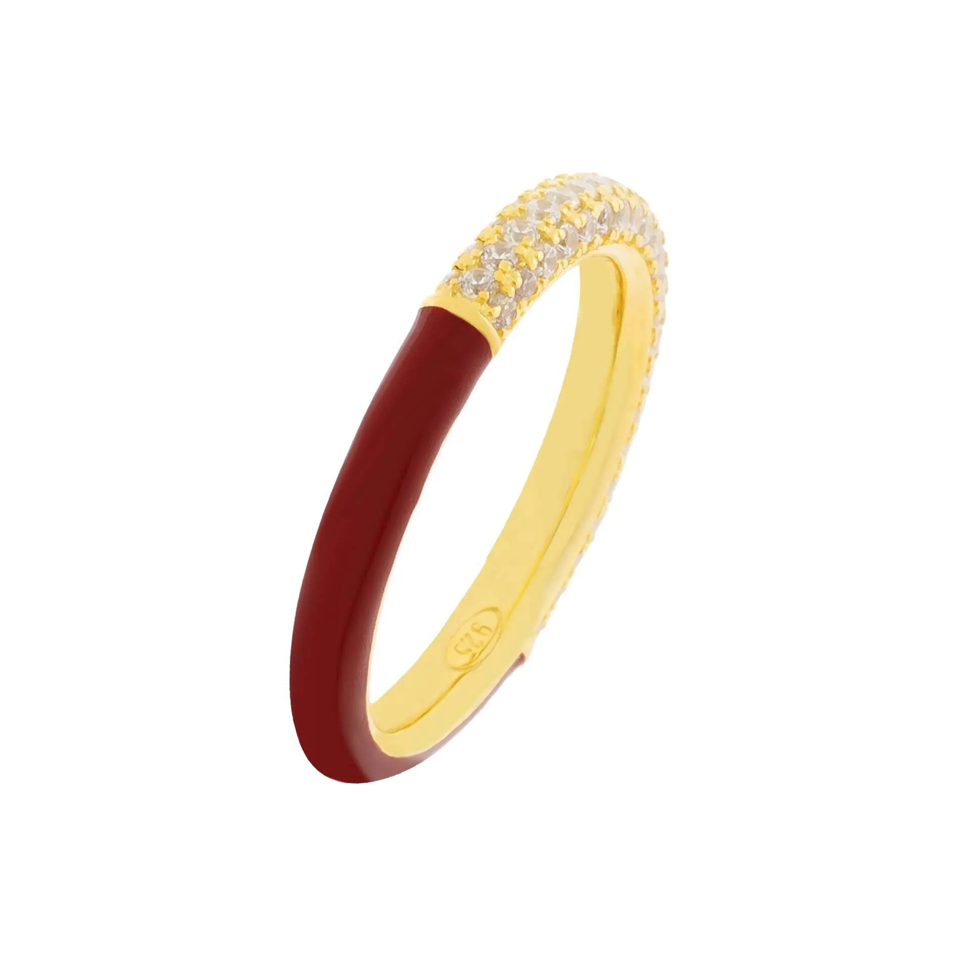 Pavé Neutral Enamel Band