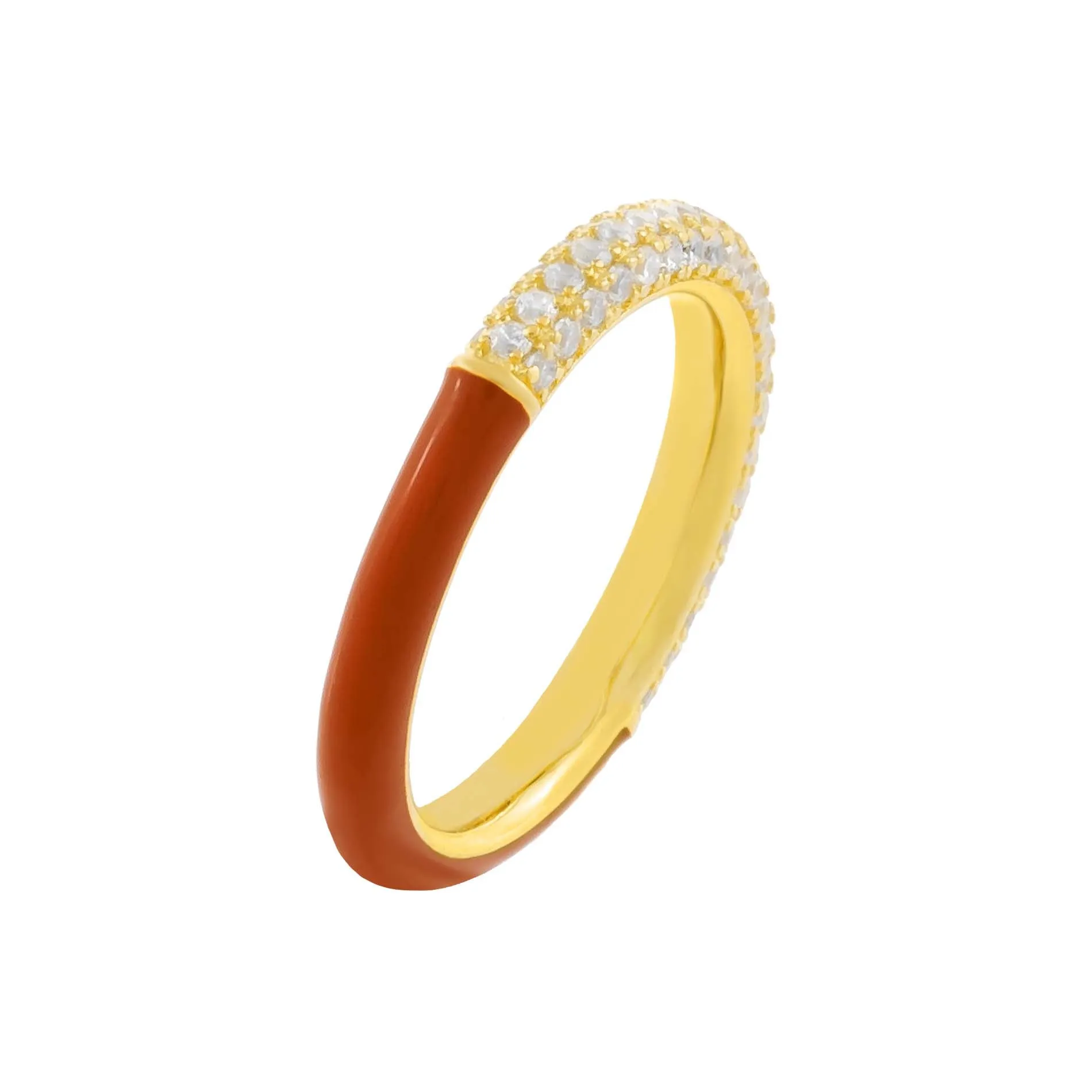 Pavé Neutral Enamel Band