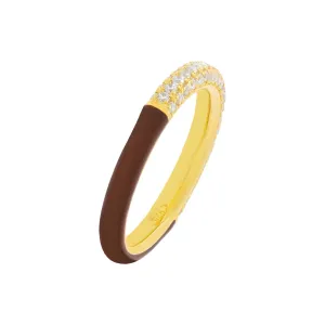 Pavé Neutral Enamel Band
