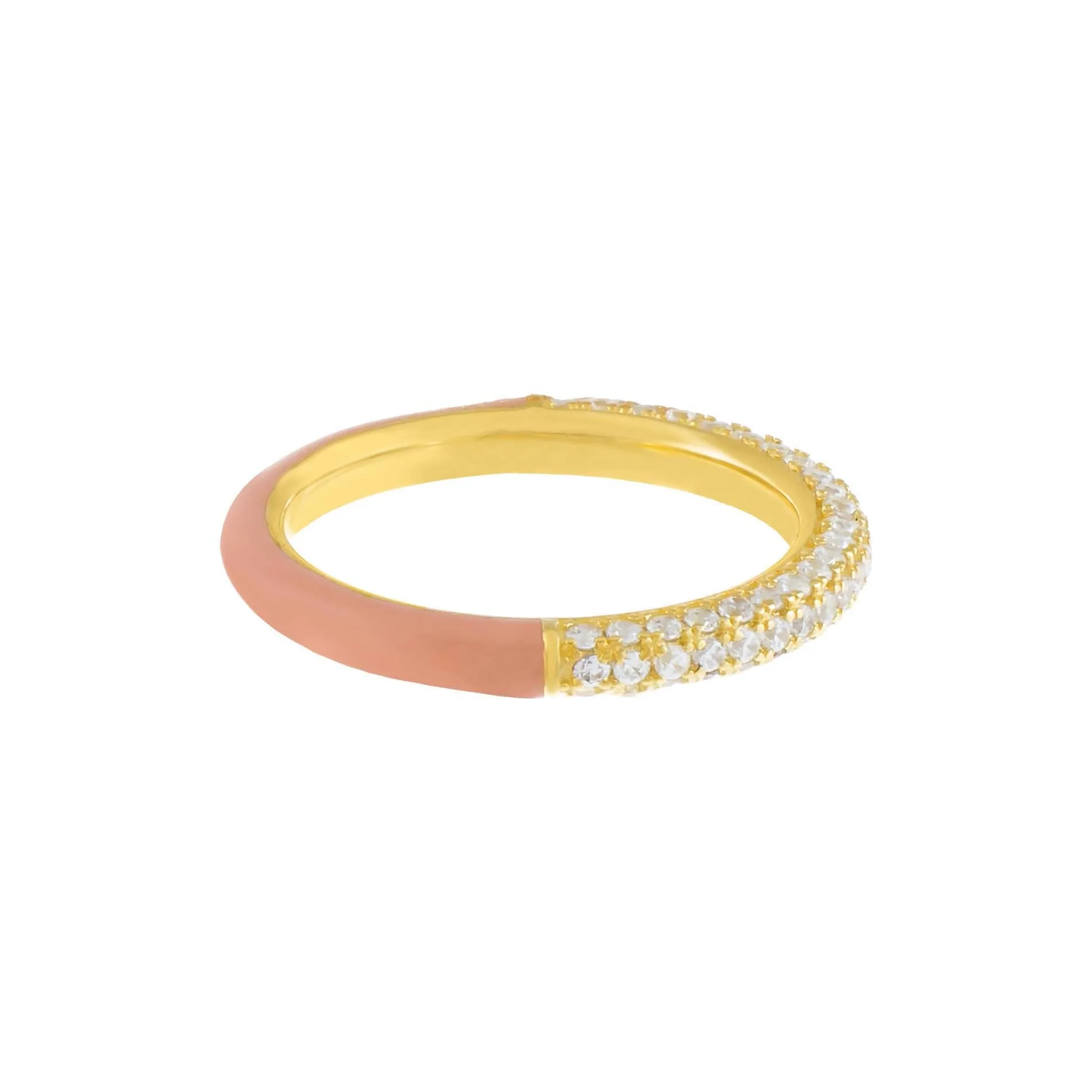 Pavé Neutral Enamel Band