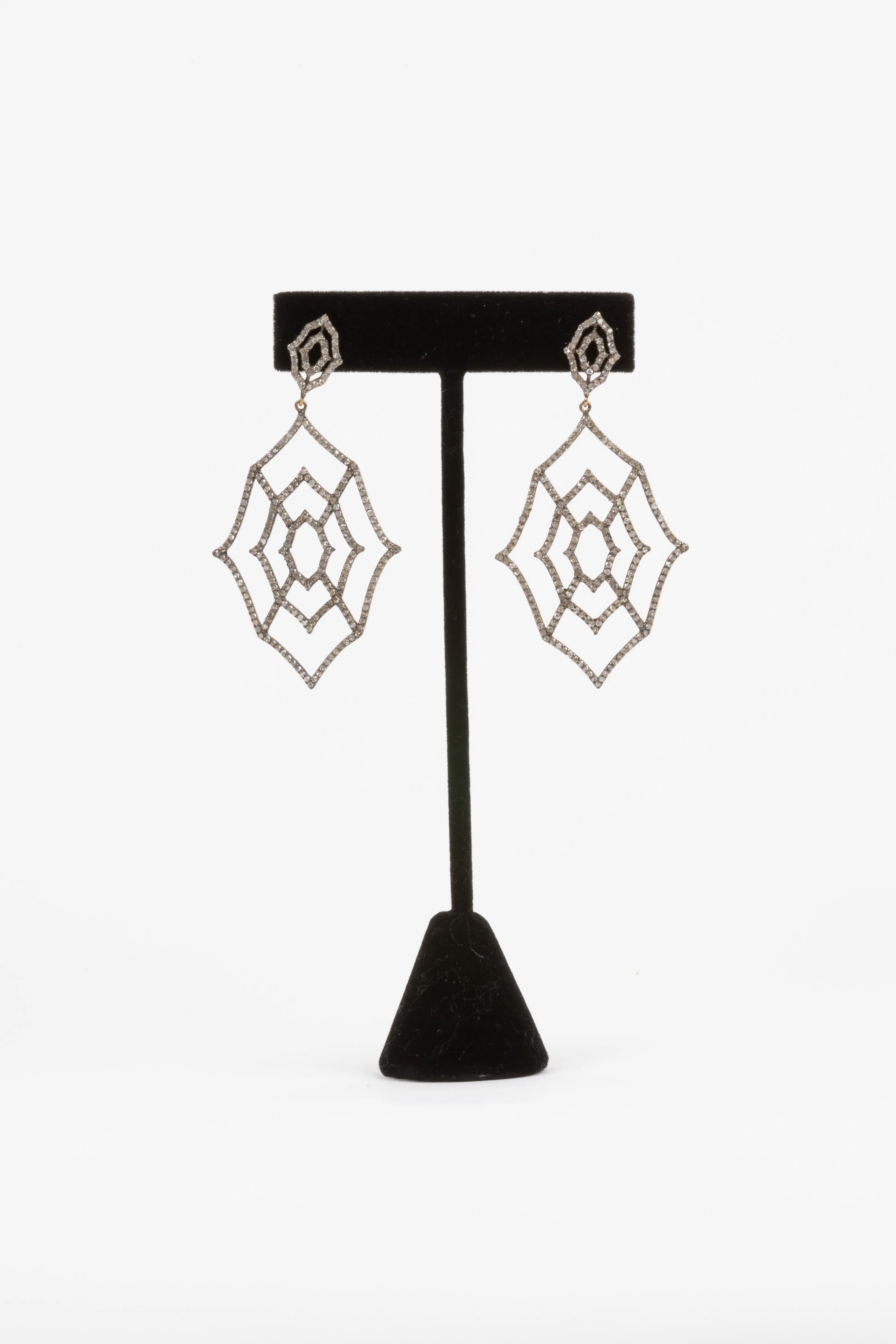 Pave Diamond Earrings