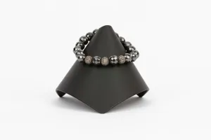Pave Diamond, Hematite Bracelet