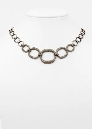Pave Diamond Link Necklace