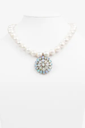 Pave Diamond, Opal, Pearl