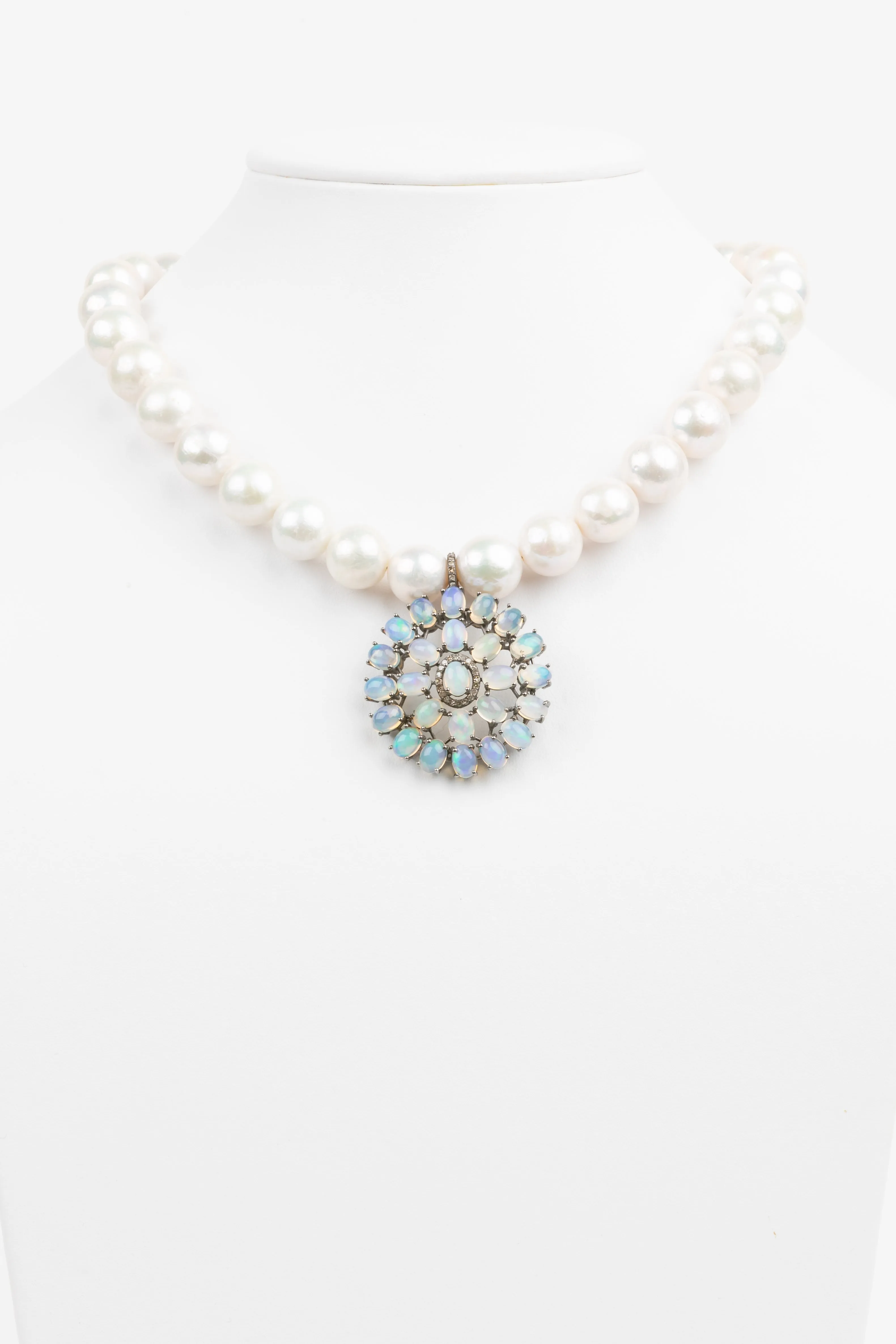 Pave Diamond, Opal, Pearl