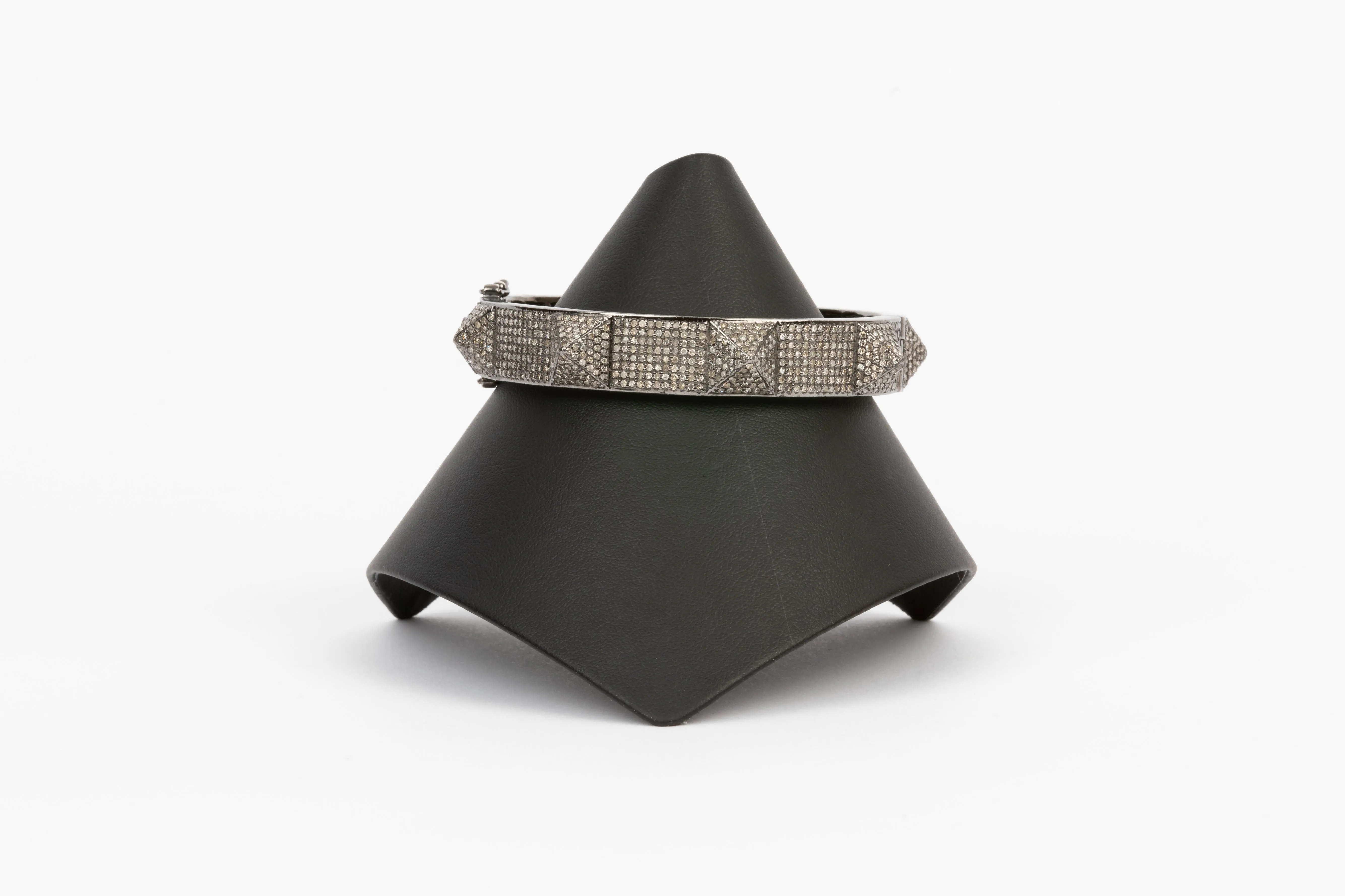 Pave Diamond Spike Bangle