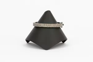 Pave Diamond , Sterling Silver Bangle