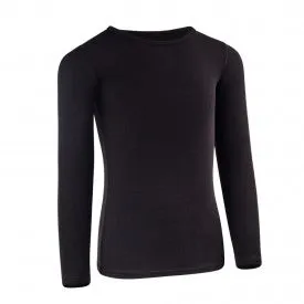 PB&J Girls Ribbed Long Sleeve Shell - Black