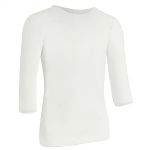 PB&J Girls Ribbed Rayon 3/4 Sleeve Shell - Cream