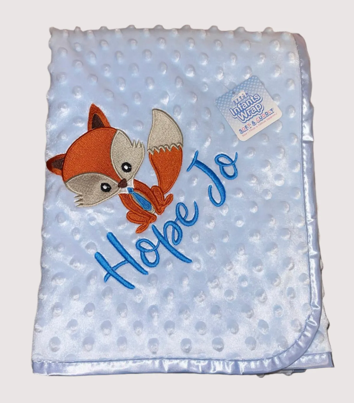 Personalised Bobble Blanket - Fox