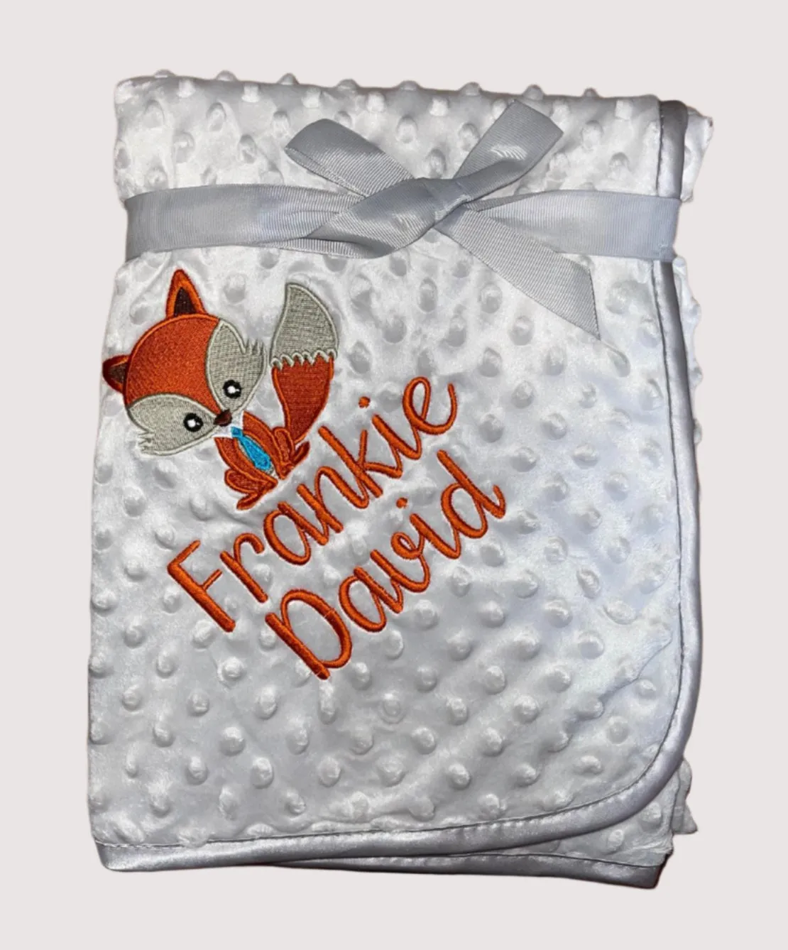 Personalised Bobble Blanket - Fox