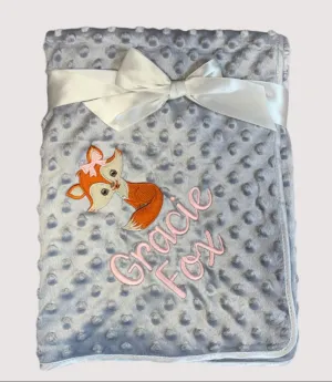Personalised Bobble Blanket - Fox