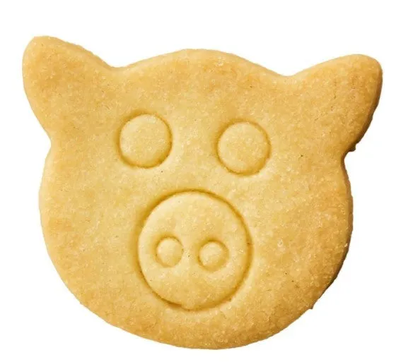 Pig Face Cookie Cutter With Internal Detail 6cm