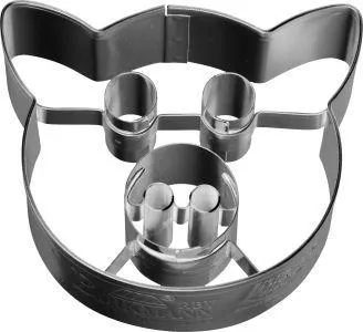 Pig Face Cookie Cutter With Internal Detail 6cm