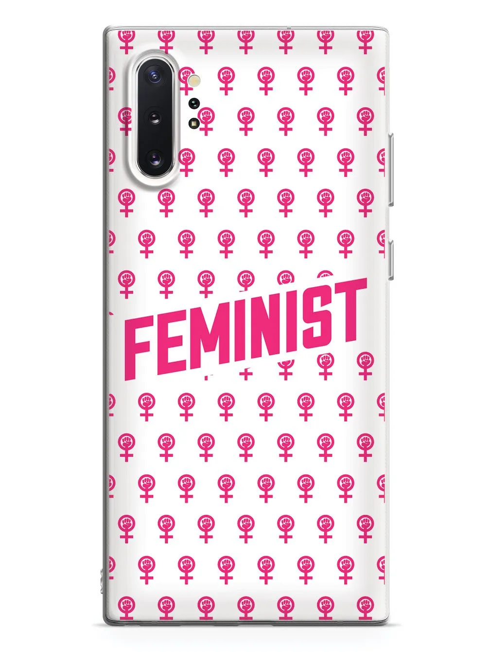 Pink Feminist Pattern - White Case