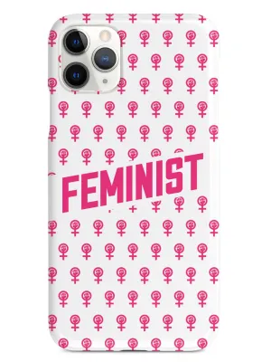 Pink Feminist Pattern - White Case