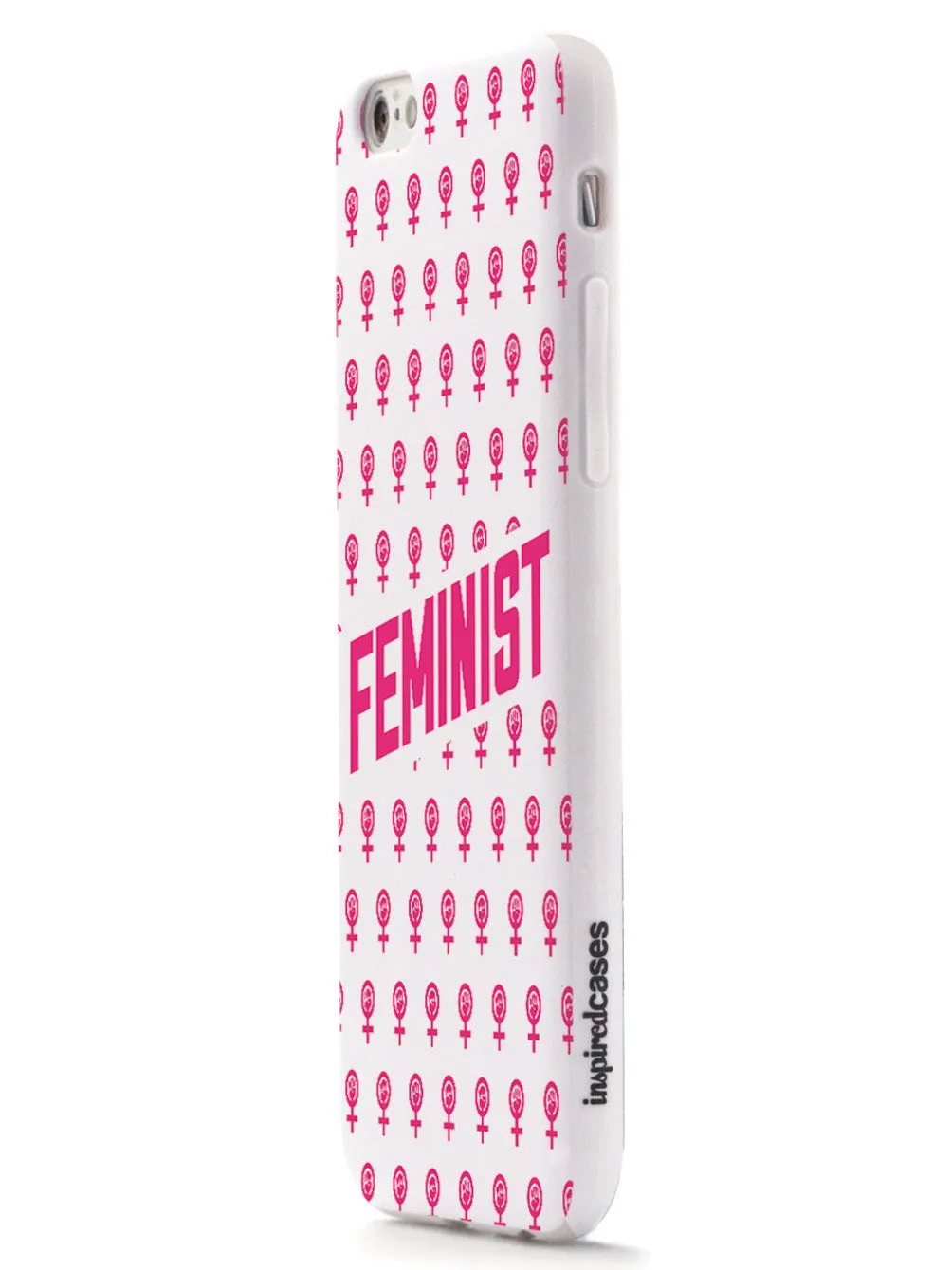 Pink Feminist Pattern - White Case