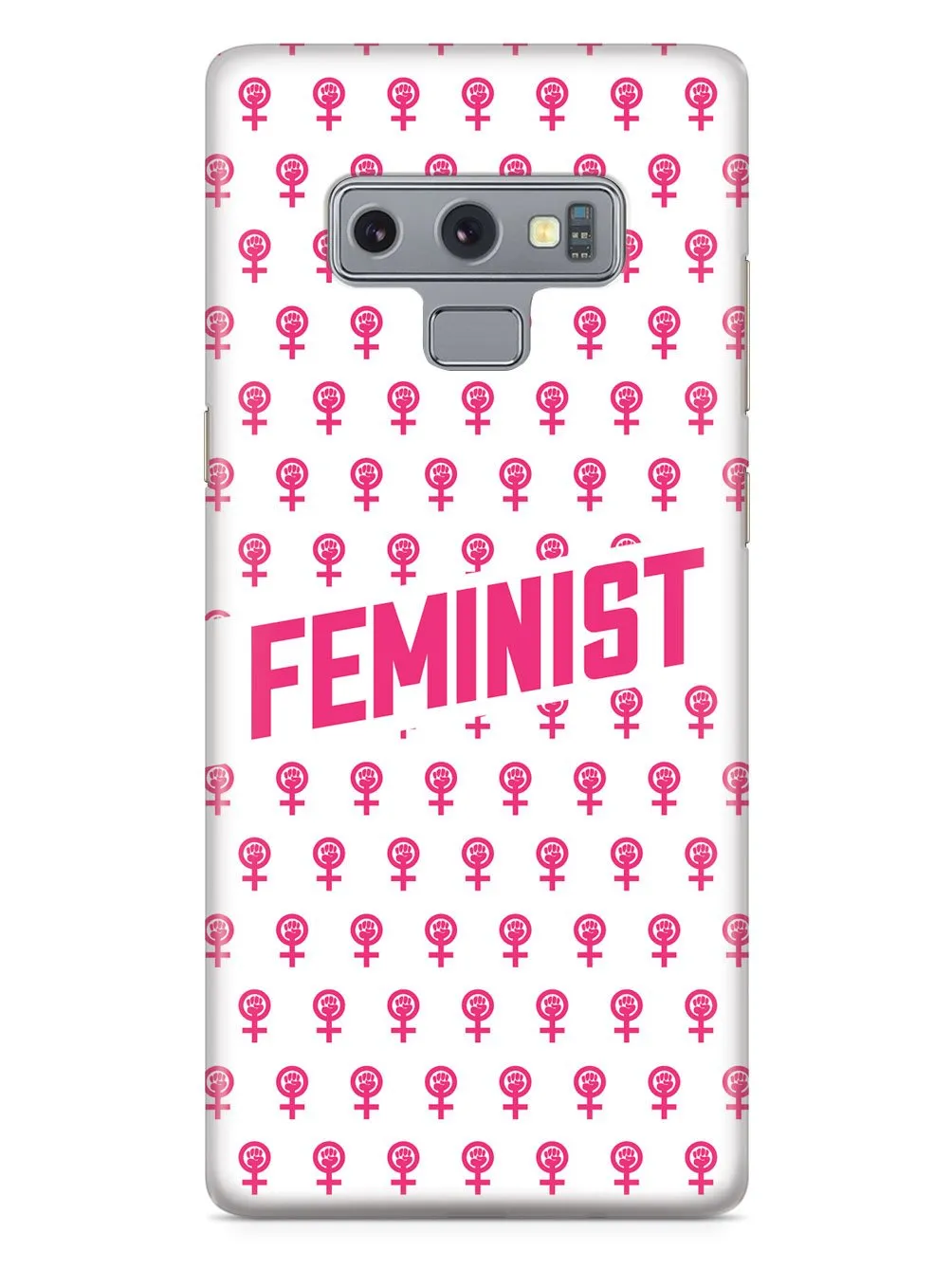 Pink Feminist Pattern - White Case