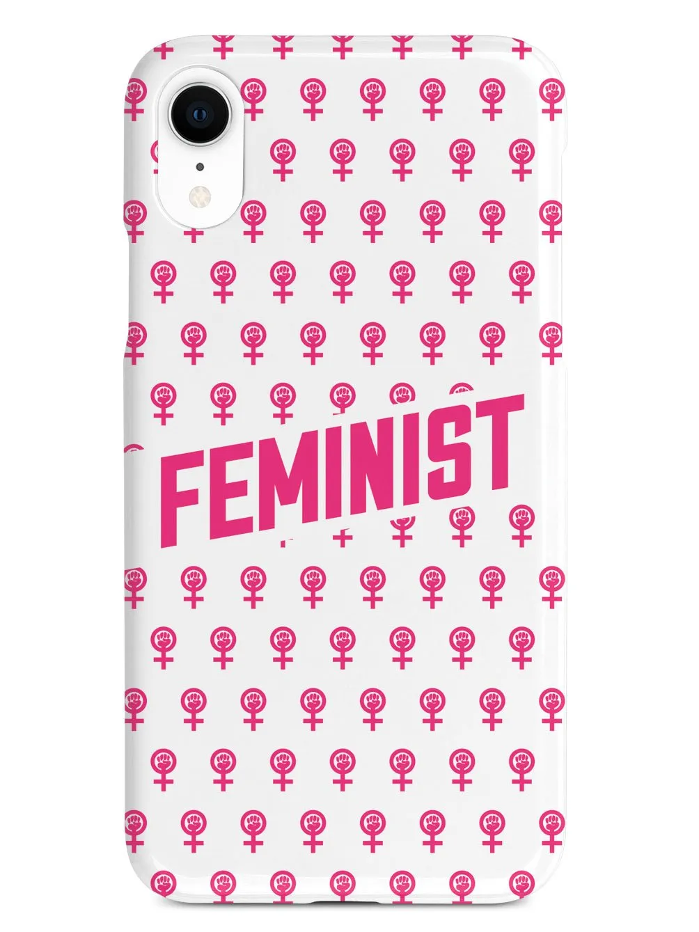 Pink Feminist Pattern - White Case