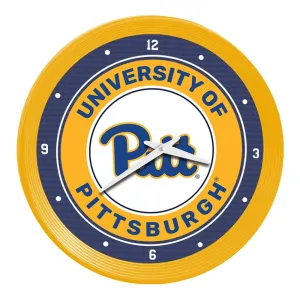 Pitt Panthers: Ribbed Frame Wall Clock