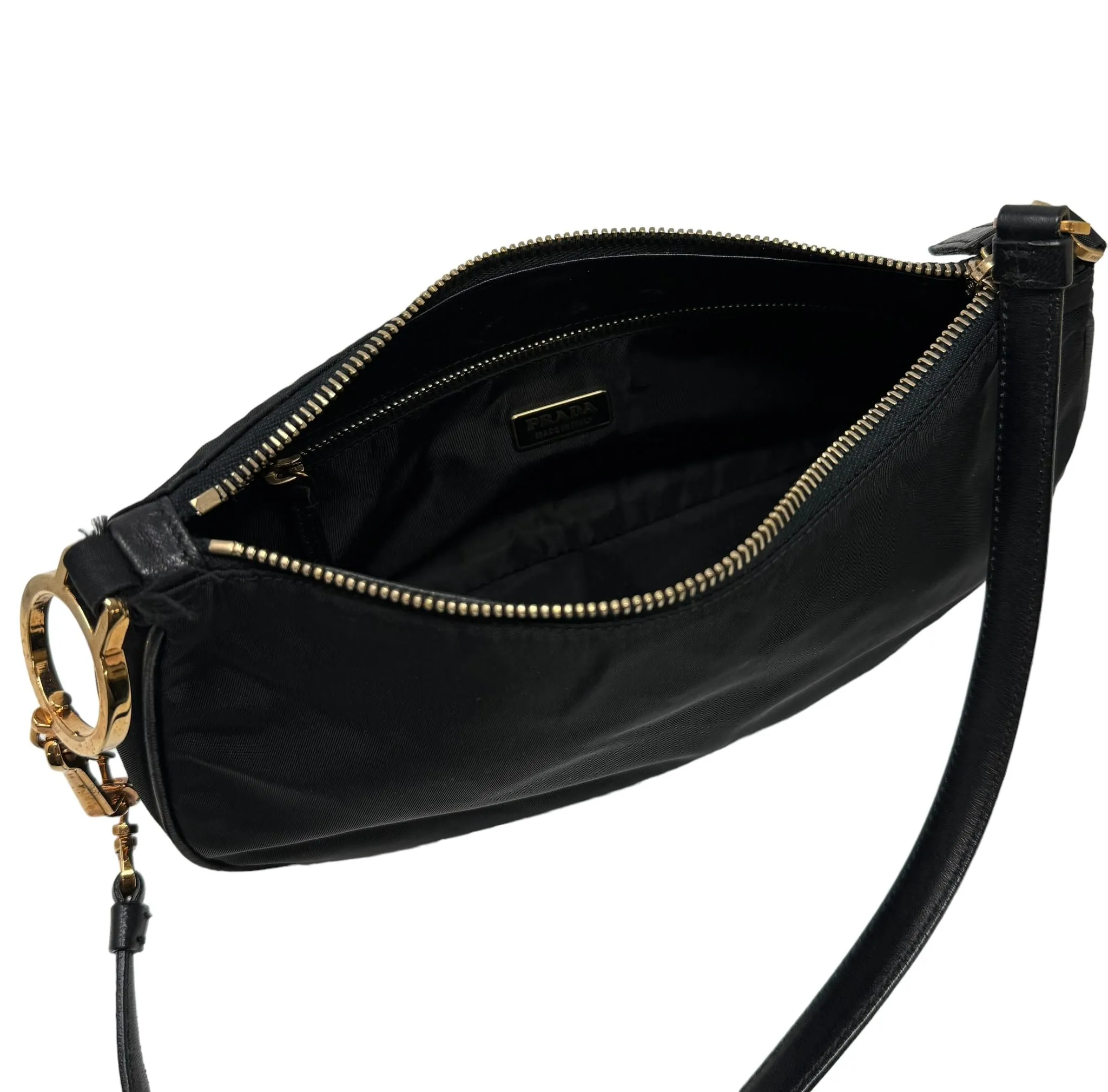 Prada Black Nylon Shoulder Bag