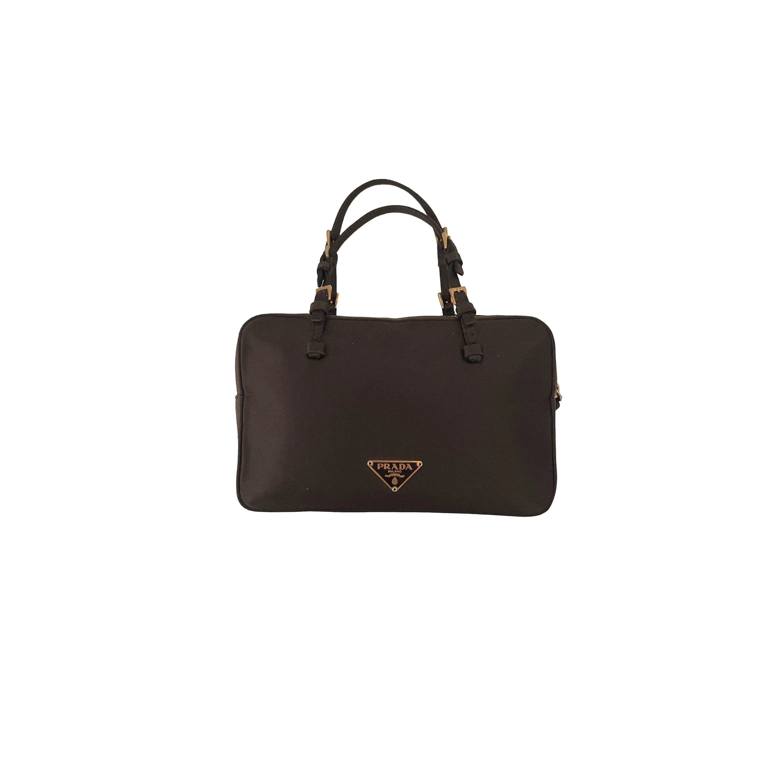 Prada Brown Micro Satin Bag
