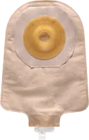 Premier One-Piece Urostomy Pouch, Pre-Cut Stoma Opening 3/4" (19mm), Beige 9" (23cm) - Box of 5