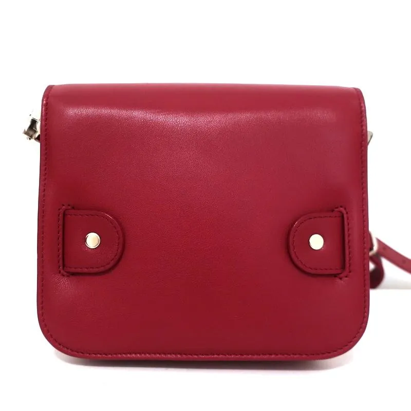Proenza Schouler PS11 Tiny Crossbody Flap Bag Red Leather