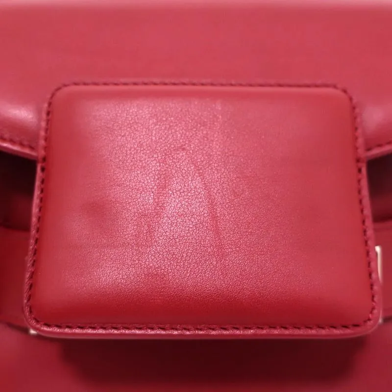 Proenza Schouler PS11 Tiny Crossbody Flap Bag Red Leather