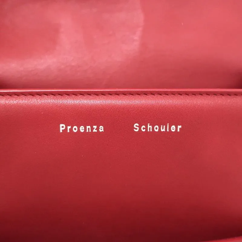 Proenza Schouler PS11 Tiny Crossbody Flap Bag Red Leather