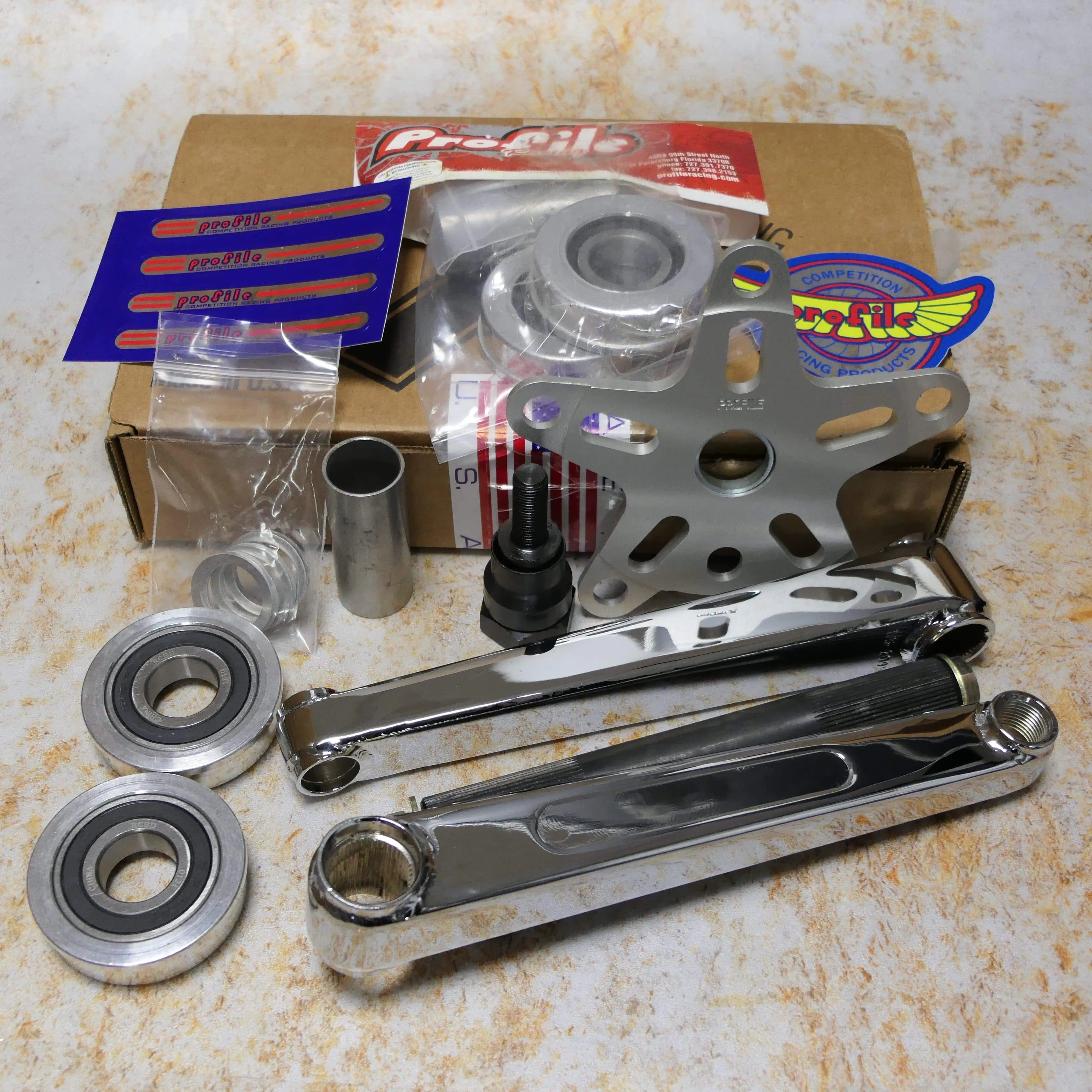 Profile Racing Vintage Box Crank Kit with Spider and Bottom Bracket