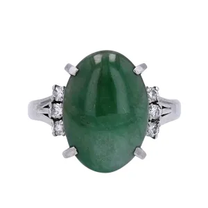 PT850 5.95 CT Jade Oval Ring<p><strong>$829</p></strong>