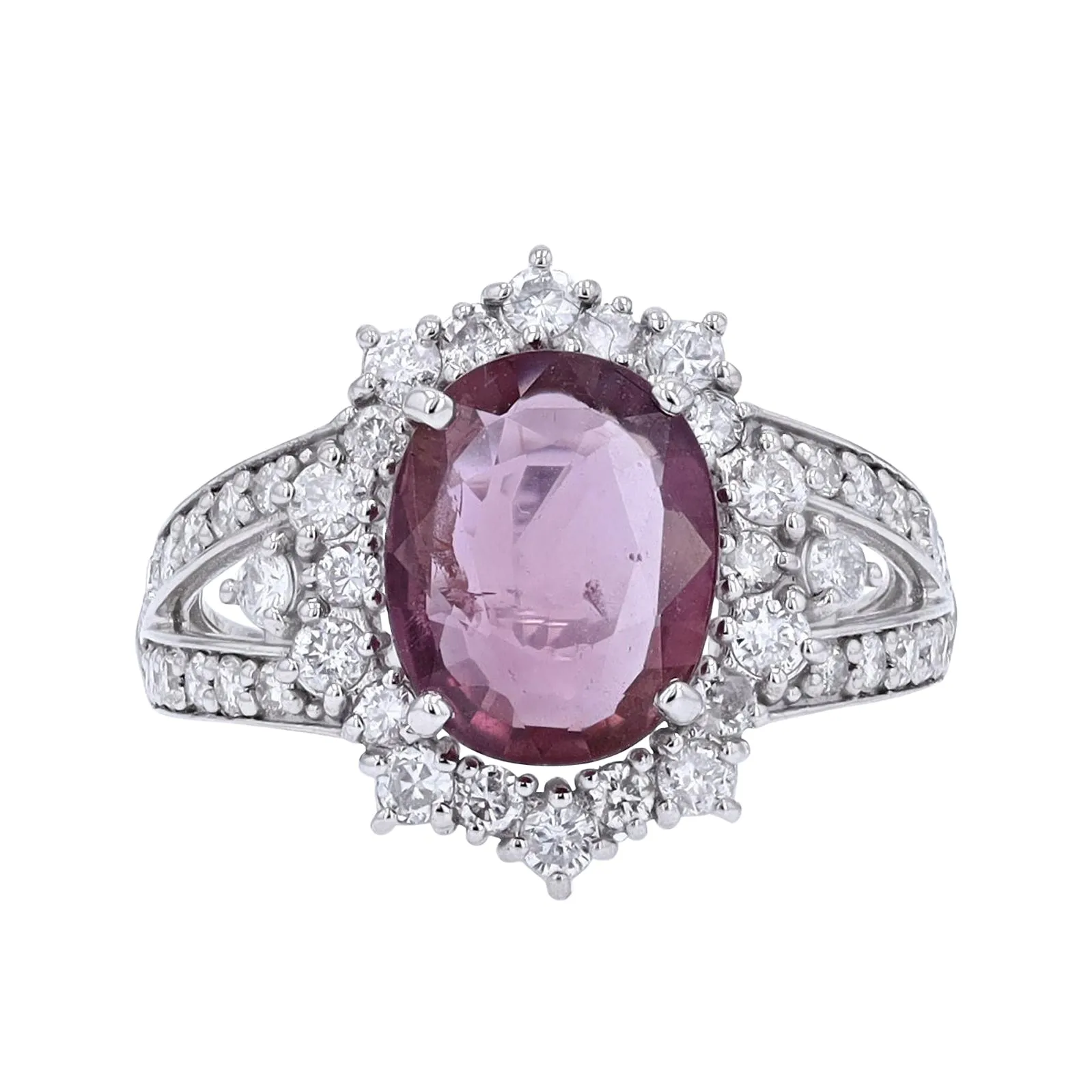 PT950 2.04 CT NO Heat Purple Pink Sapphire Halo Ring<p><strong>$2,199</p></strong><p><strong>GIA Available</p></strong>
