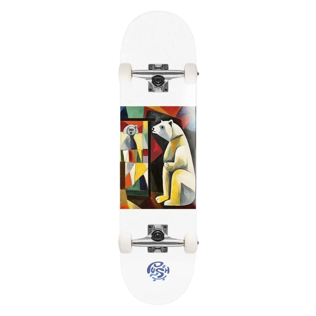 Push 8.0" Canada x MLSL Complete Skateboard - White