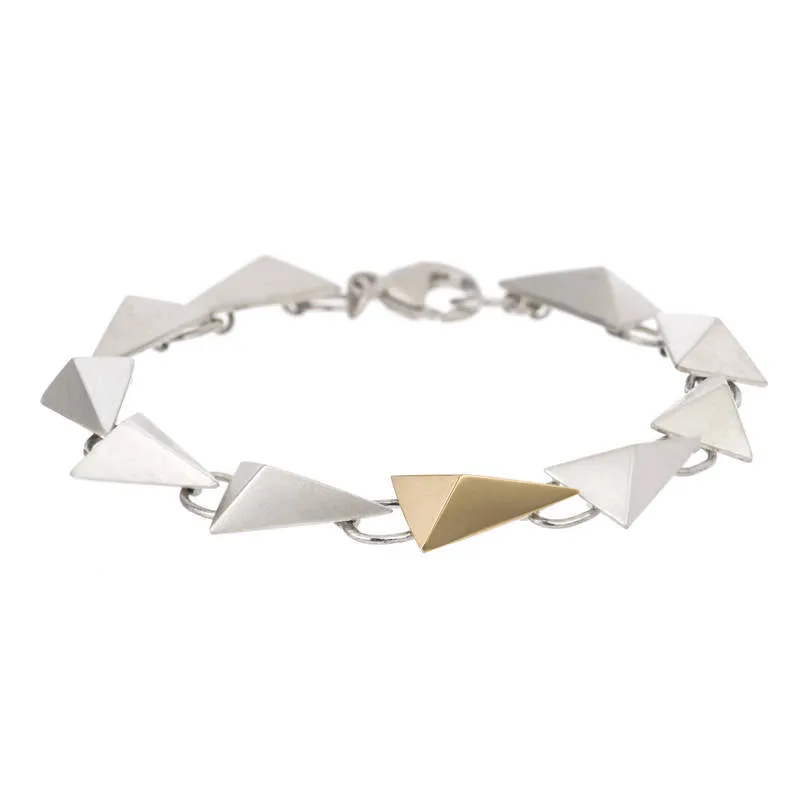 Pyramid Link Bracelet