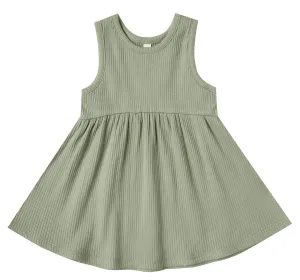 Quincy Mae Moss Ribbed Tank Dress