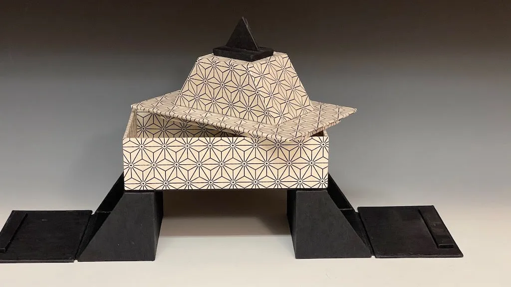 "MASTABA" STEP PYRAMID HANDMADE BOX JS123