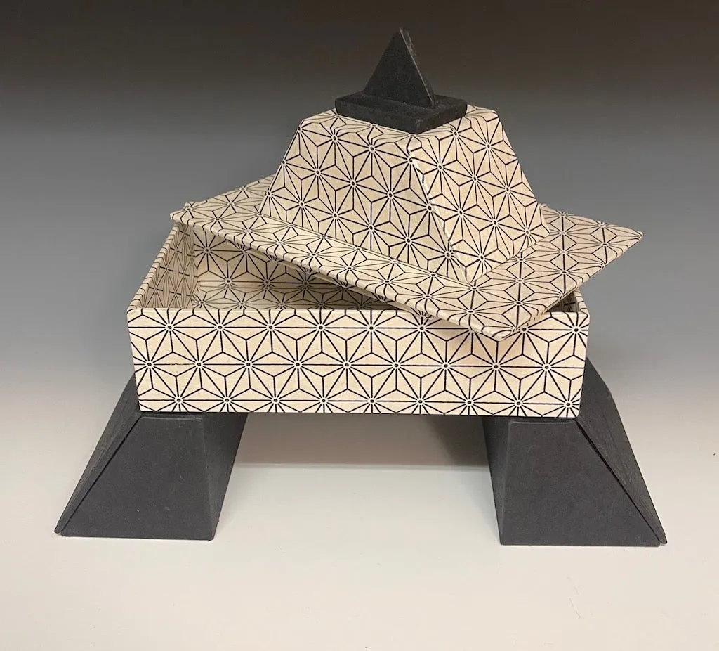 "MASTABA" STEP PYRAMID HANDMADE BOX JS123