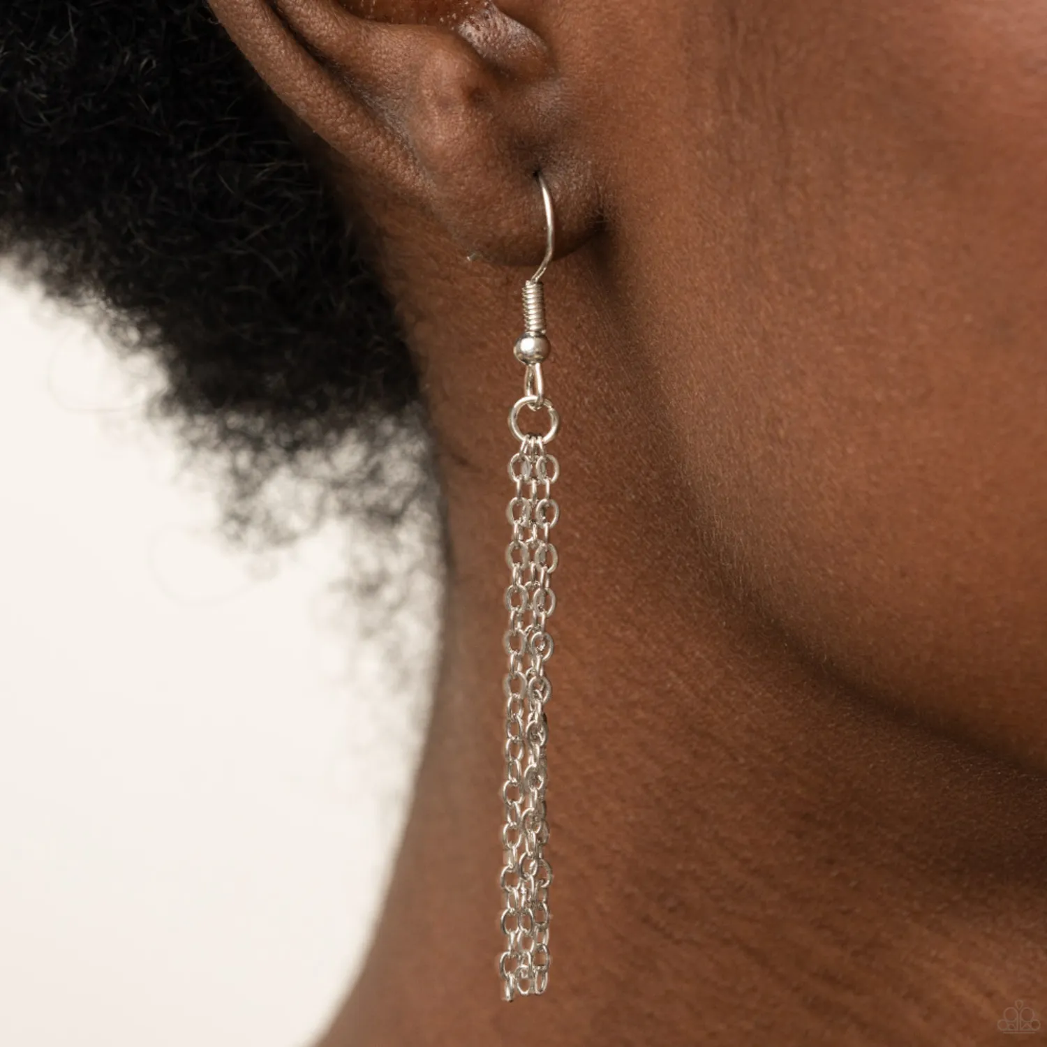 "They Call Me Mama" Dainty Silver Chain That Says "MAMA" With A Heart Accent Necklace Set