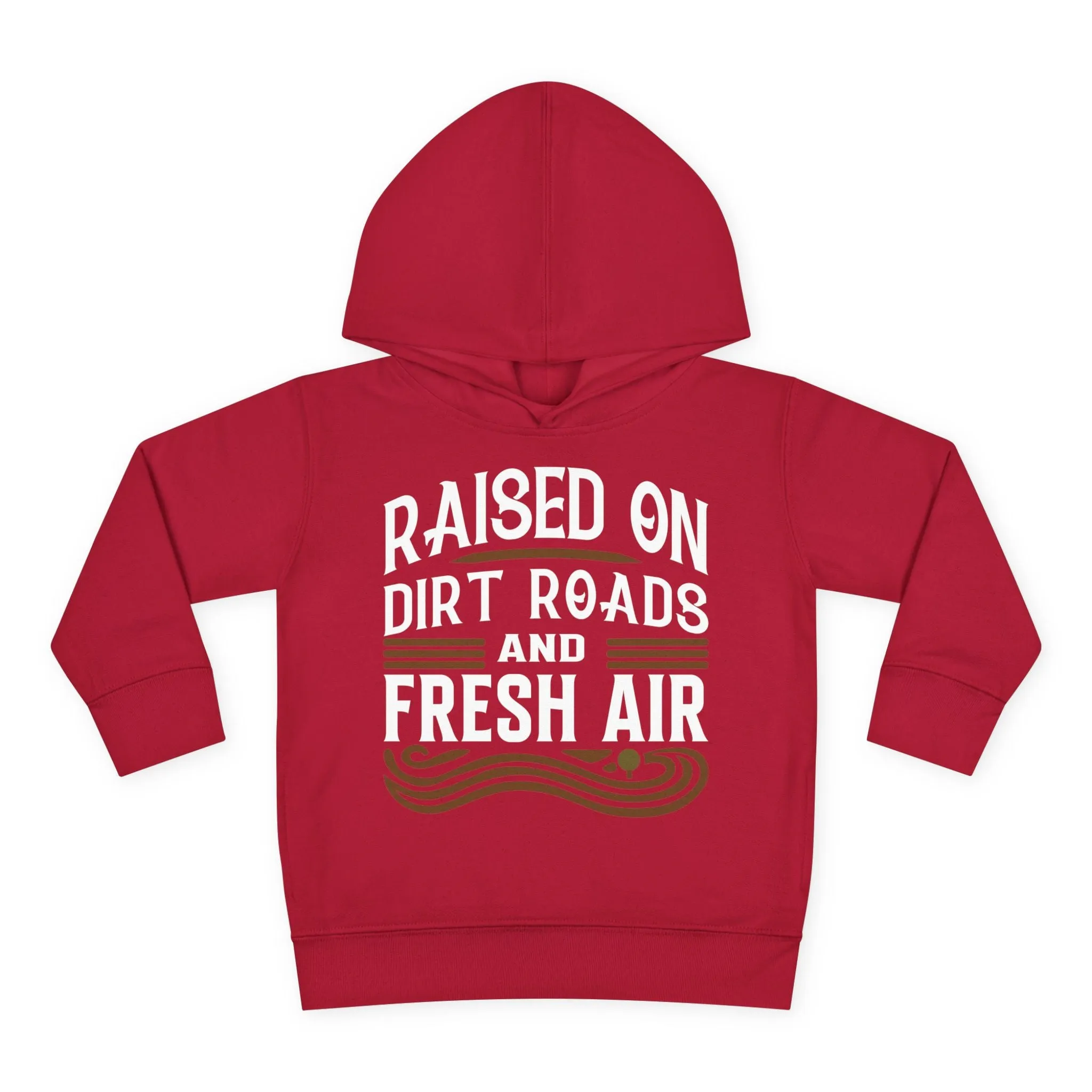 RAISED ON DIRT ROADS AND FRESH AIR TODDLER HOODIE