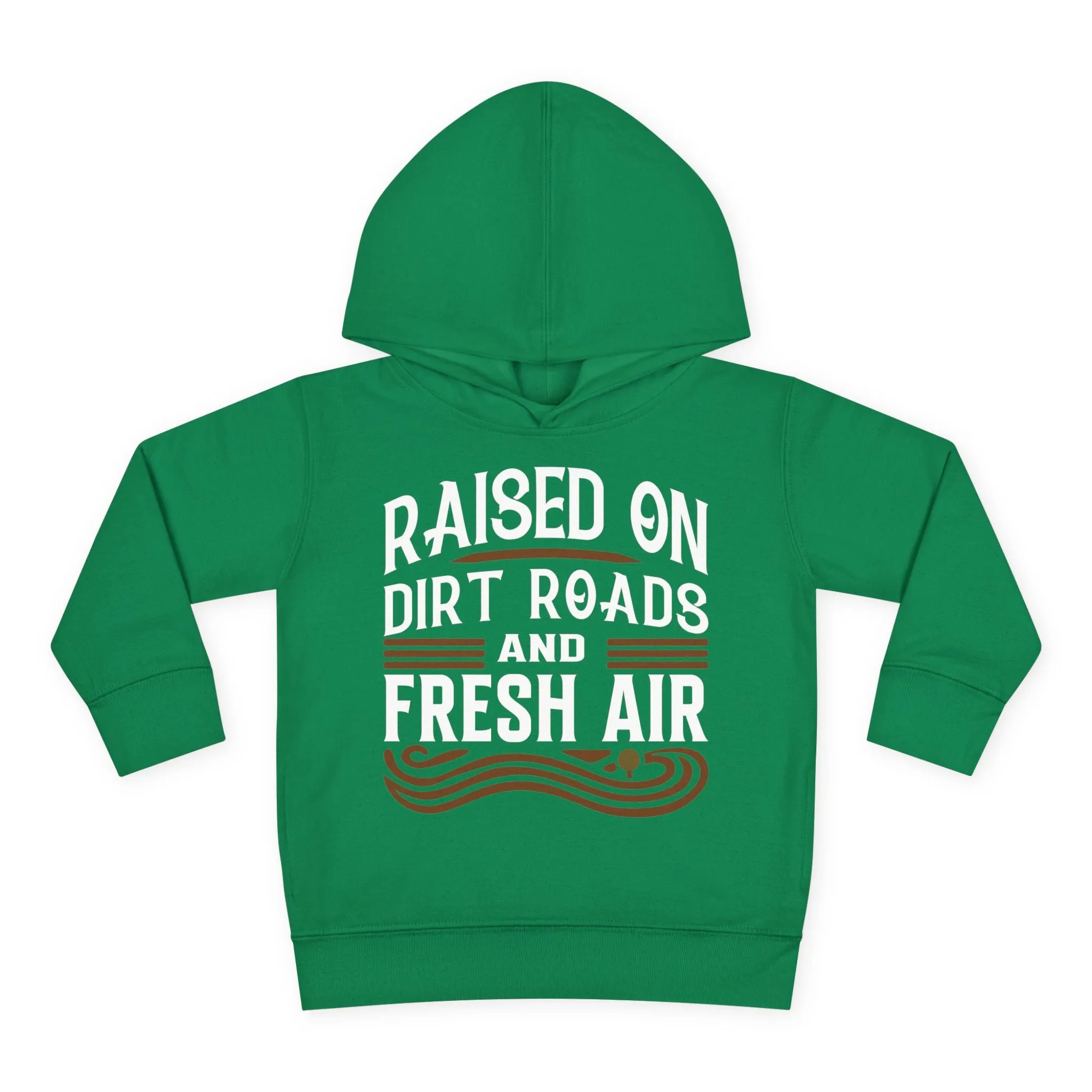 RAISED ON DIRT ROADS AND FRESH AIR TODDLER HOODIE