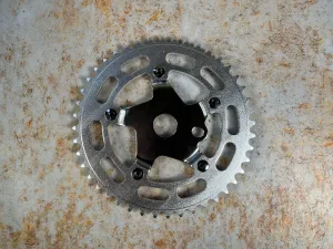 Raleigh Tuff Burner Crank Spider Chainring and Bolts Silver