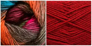 RED   PEACE LILY - Embossed Phoenix Scarf KIT